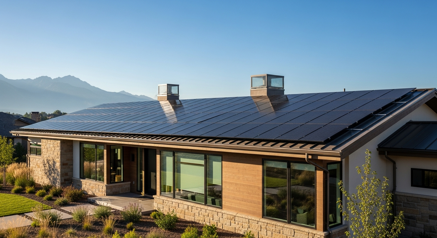 Colorado home with solar panels installed by Seed Solar